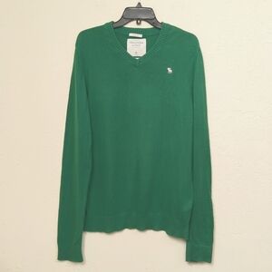 Abercrombie & Fitch Vintage Men's Green Muscle Cashmere Blend Sweater Size XL